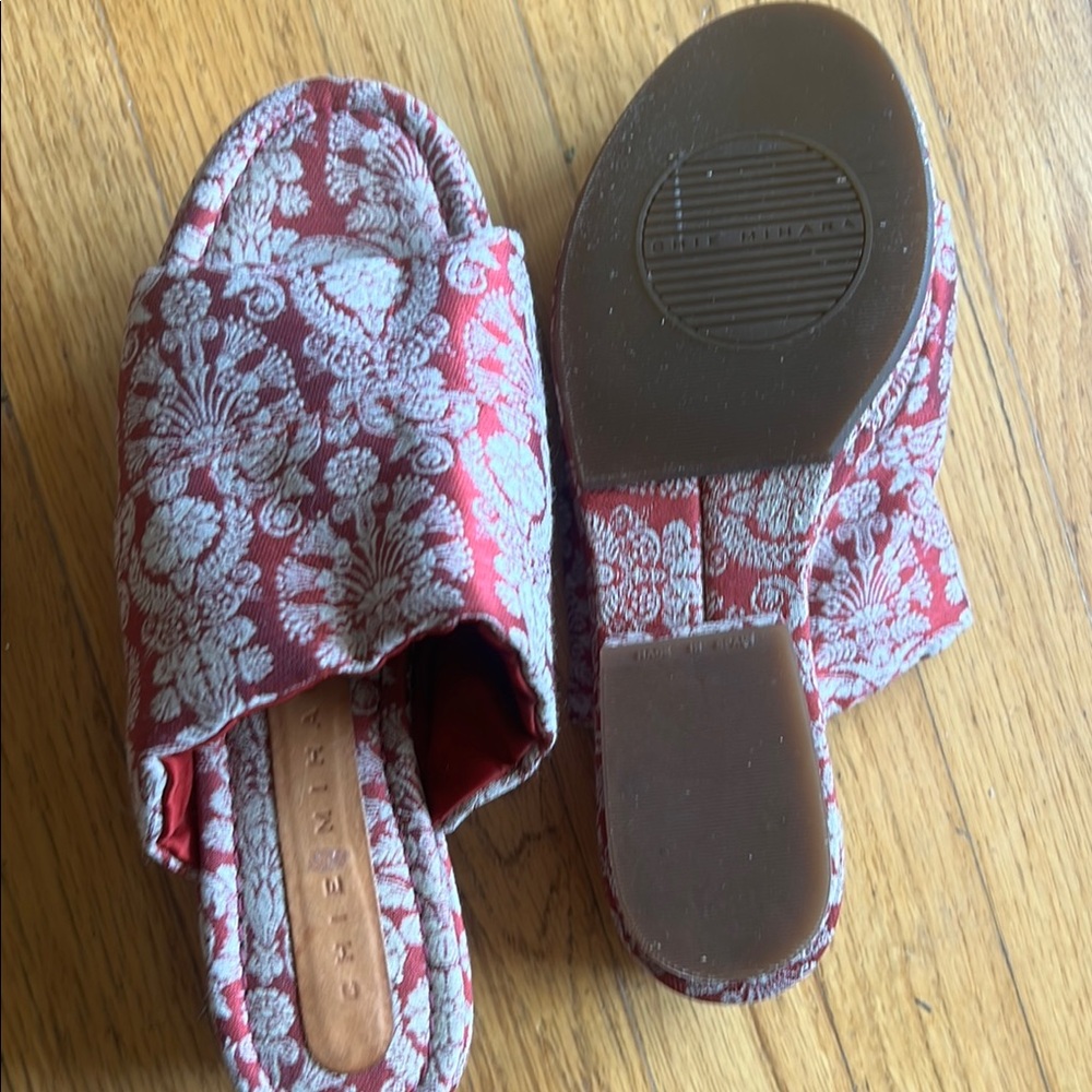 Chie Mihara Red and White Block platforms - Picture 4 of 5
